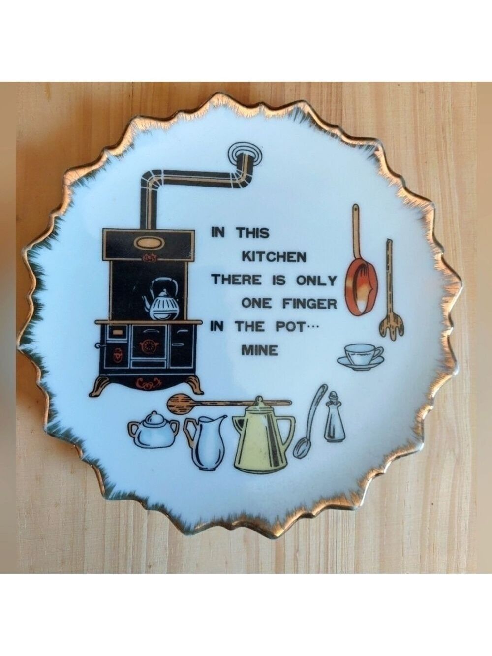 Vintage "In this kitchen..." Plate